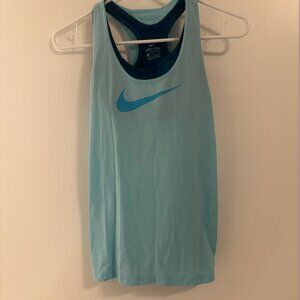 Girls Nike Dri-fit tank with attached sports bra, size Large